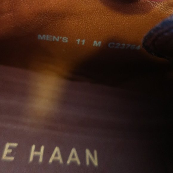 Mens Cole Haan Dark Brown Lace-Up Oxford Leather Shoes 11 * - Picture 11 of 12